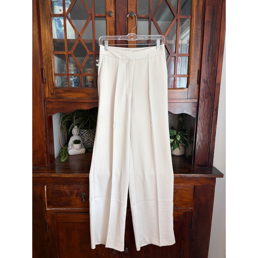 Quince Stretch Crepe Classic Trouser Pant Sand Beige Womens 4 NWT
